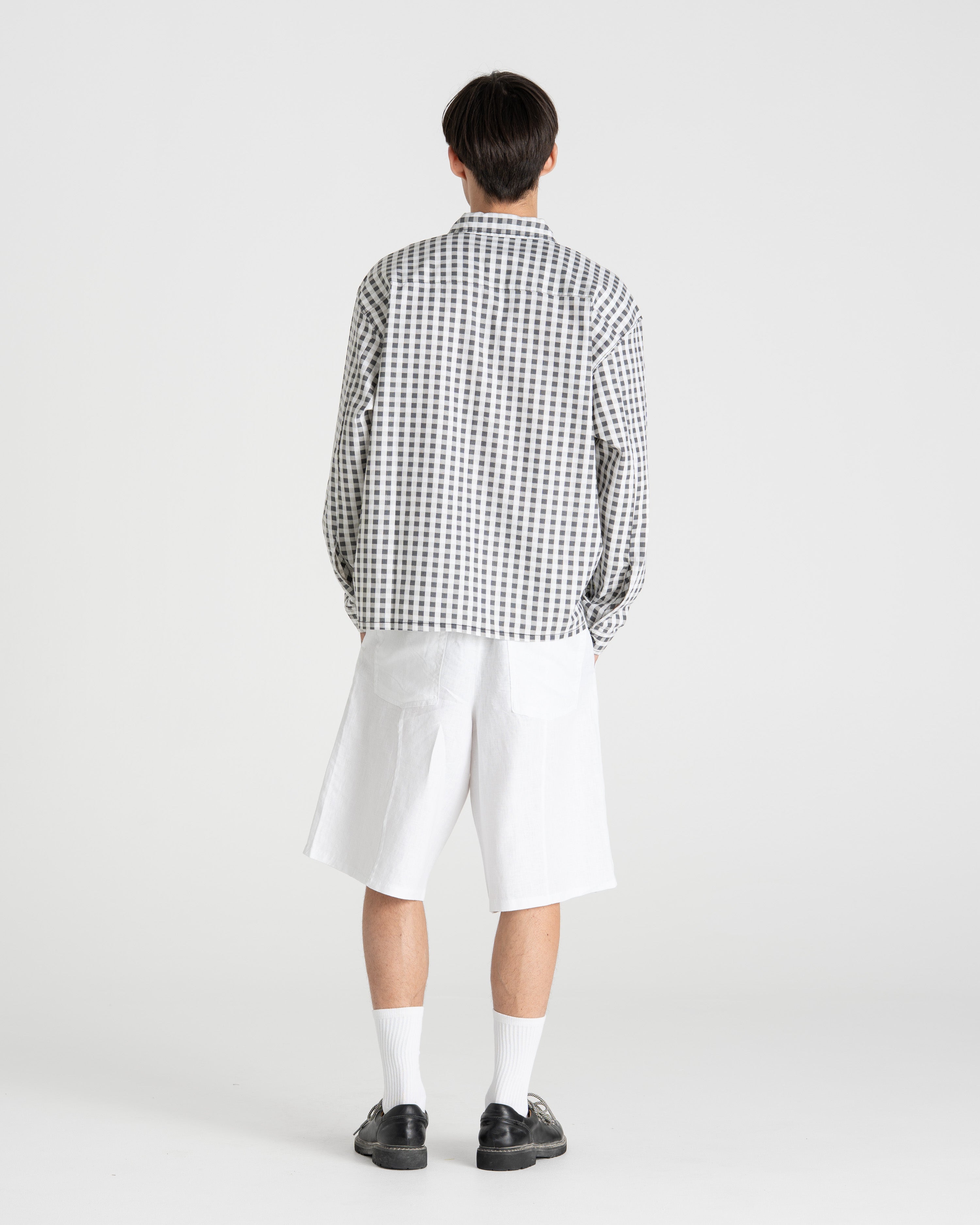 Checked Shirt Black